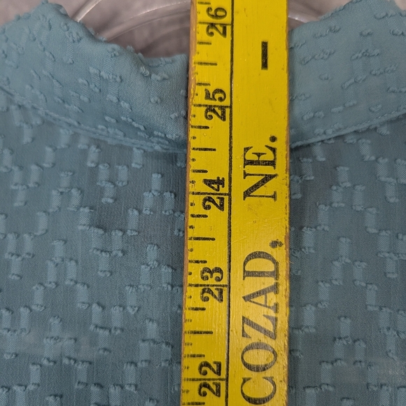 Wrangler Retro Button Down Blouse Light Teal - Picture 10 of 11